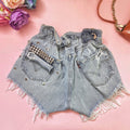 Levi’s Short Vintage con borchie e tasca piegata