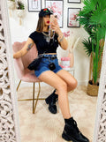 T-shirt Crop Tiger