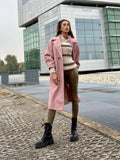 Cappotto over rosa