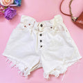 Vintage bianco con borchie a caramella