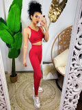 Set tuta sportiva colours rossa