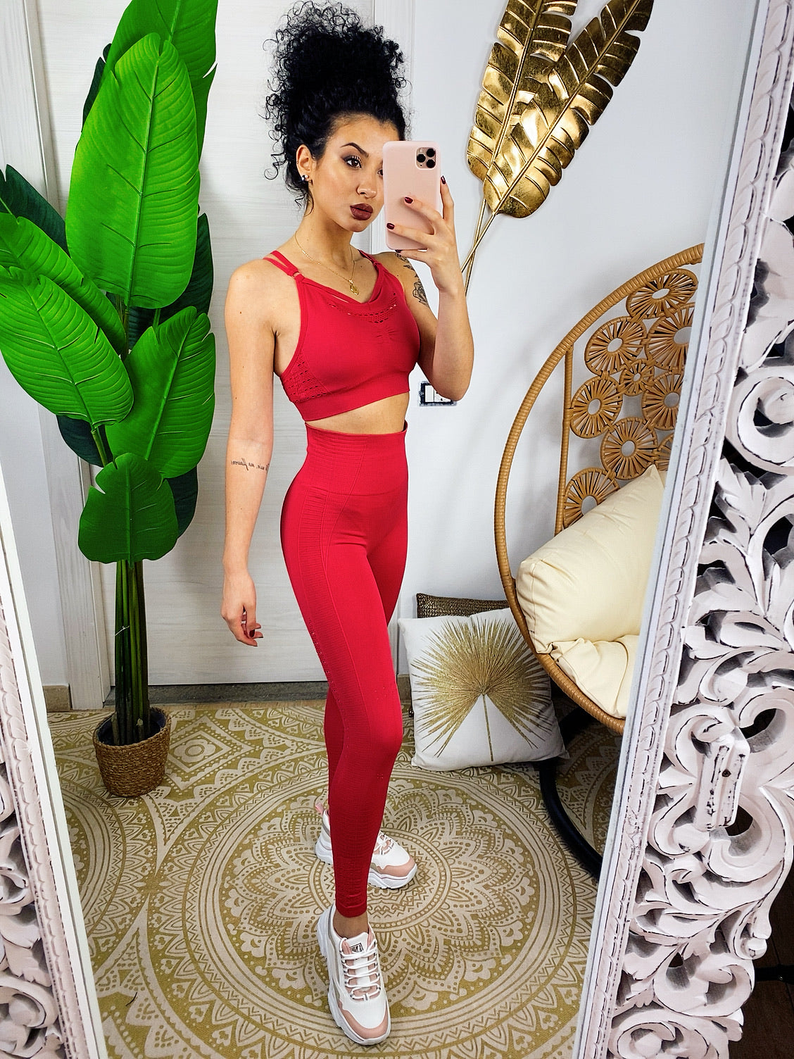 Set tuta sportiva colours rossa