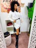 Abito in maglia Reversible bianco