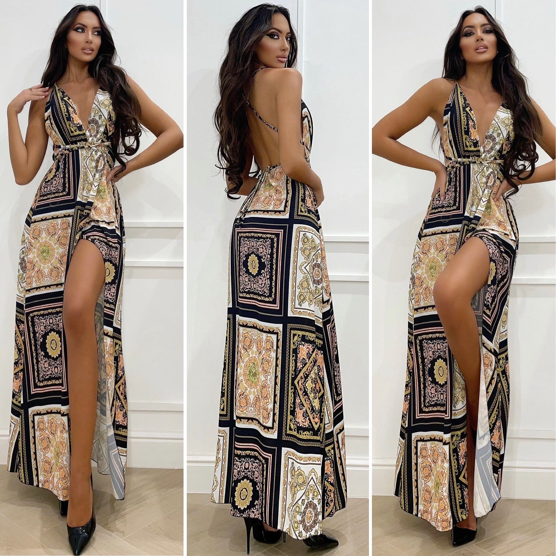 Dress Afrodite stampa etnica