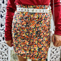 Gonna a fiori arancio