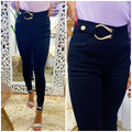 Pantalone nero aderente