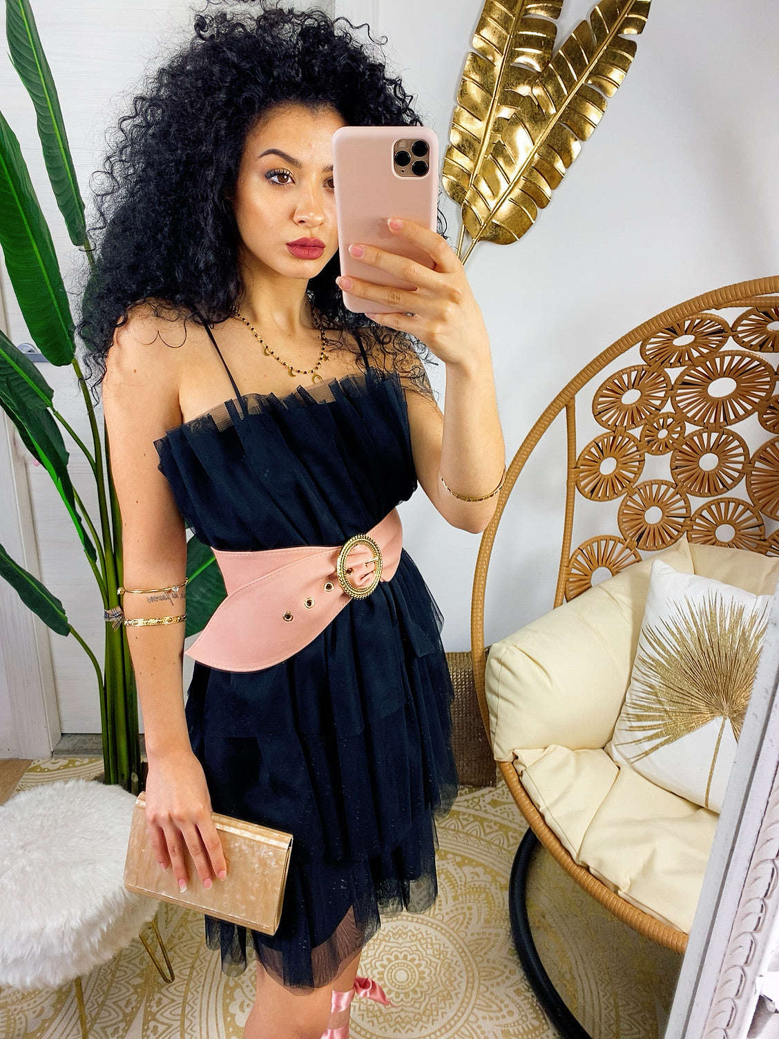 Abito in tulle nero Venere