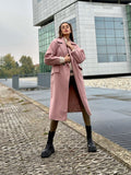 Cappotto over rosa