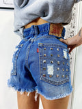 Short Levi’s Vintage con Borchie bagno medio
