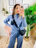 Completo Maglia e pantalone quality Azzurro