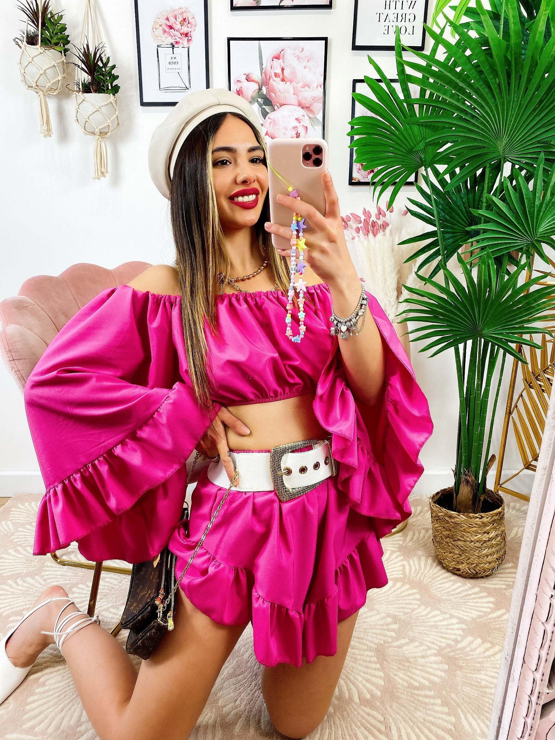 Completo due pezzi fucsia