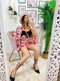 Completo giacca e pantalone cuori Rosa
