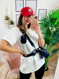 Completo sportivo con cintura Bianco