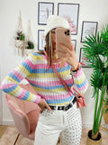 Maglioncino a righe Multicolor