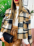 Giacca a quadri Camel Black