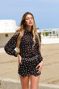 Completo camicia e short a pois
