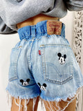 Short Levi’s Vintage con stampa topolino bagno chiaro
