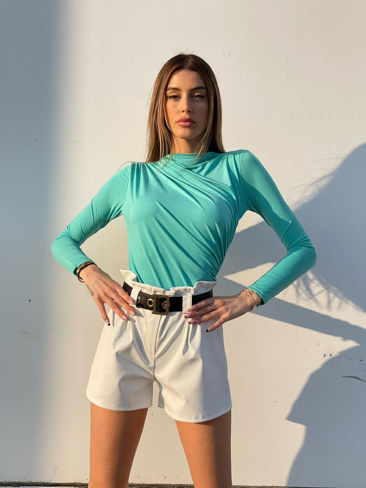 Body con drappeggio
