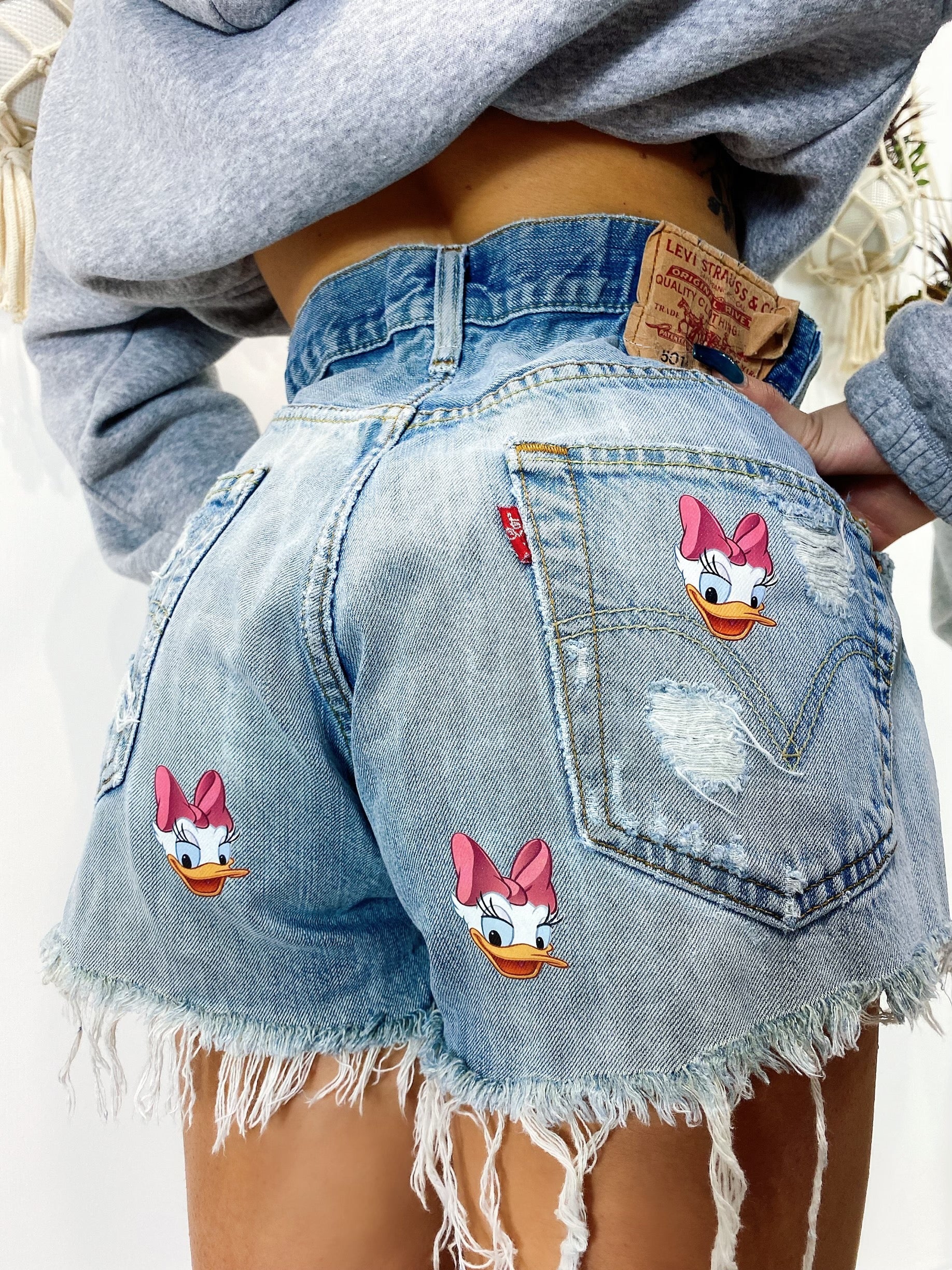 Short Levi’s Vintage con stampa Paperina bagno chiaro