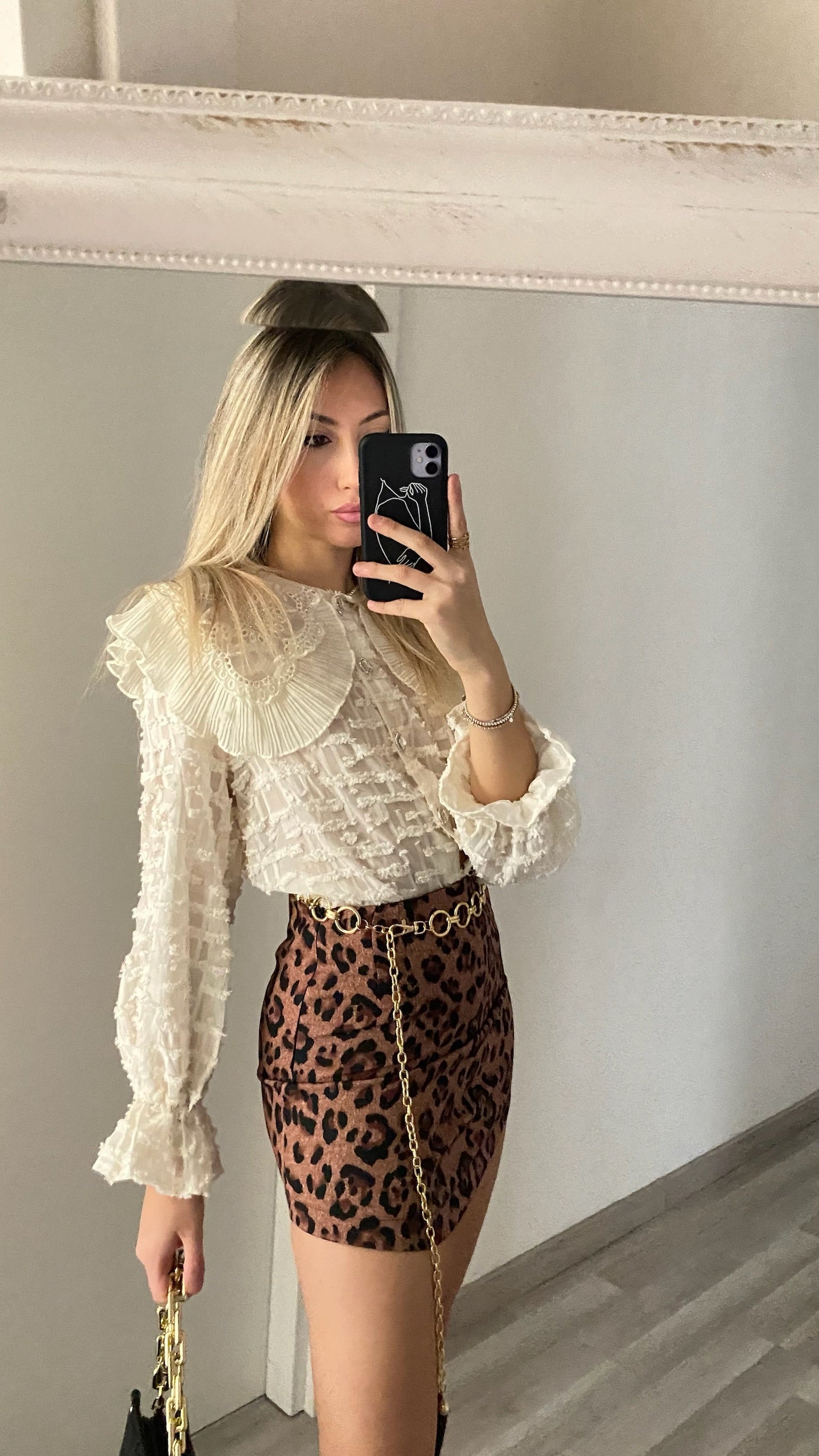 Gonna leopardata brown