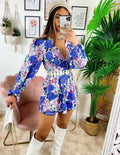 Tutina floreale scollo a V