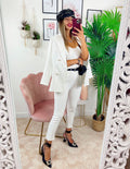 Coordinato tre pezzi Bianco