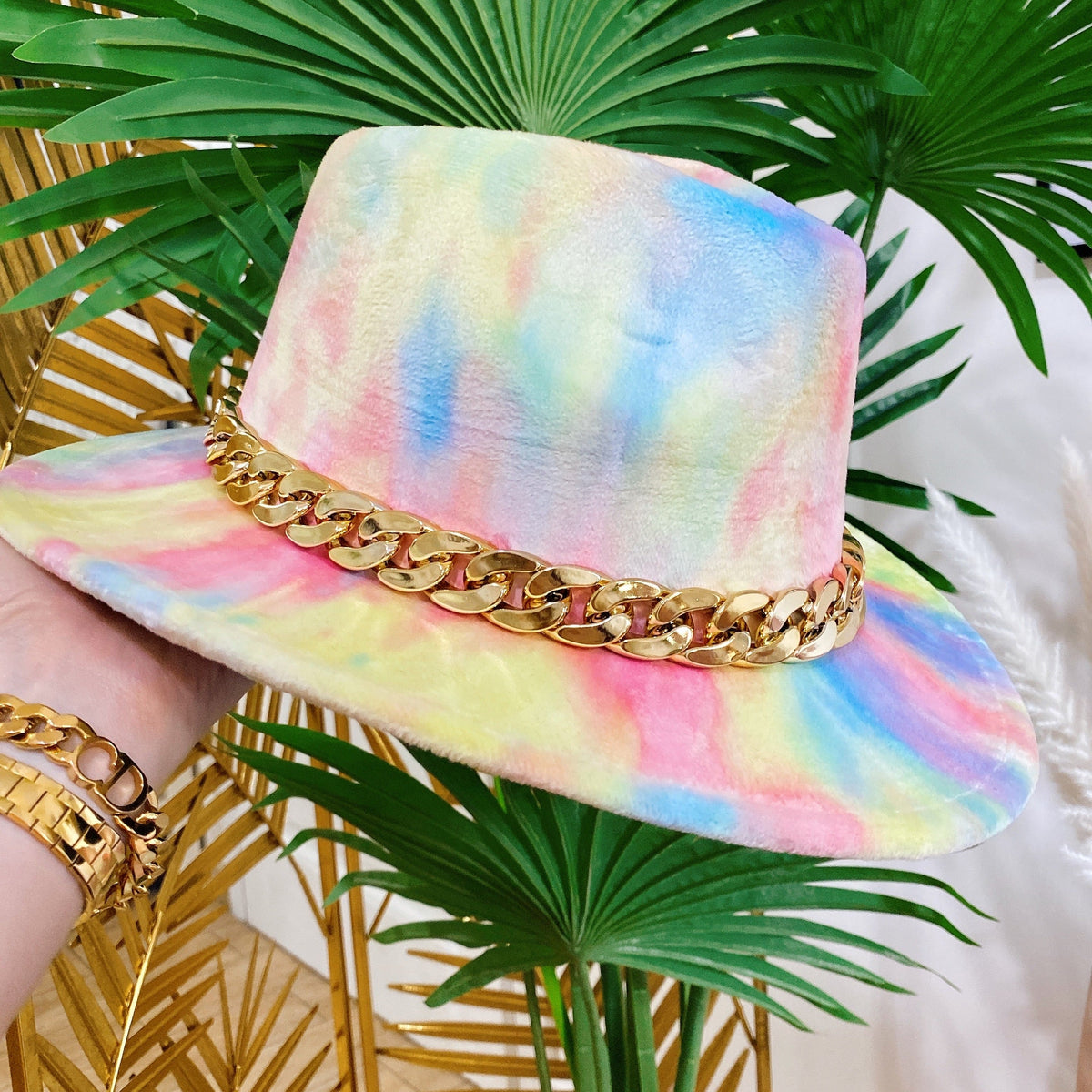 Cappello Unicorno giallo rosa