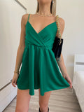 Tutina in raso verde
