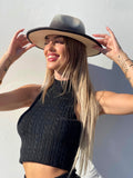 Cappello nero con catena nero