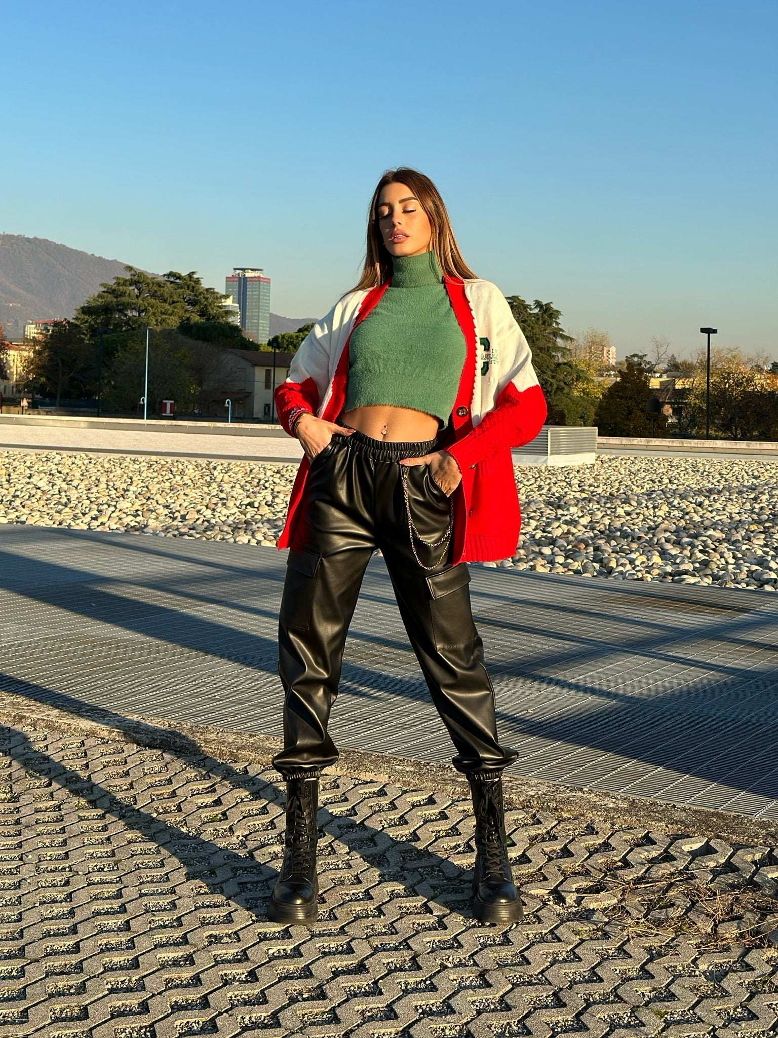 Maglione California rosso