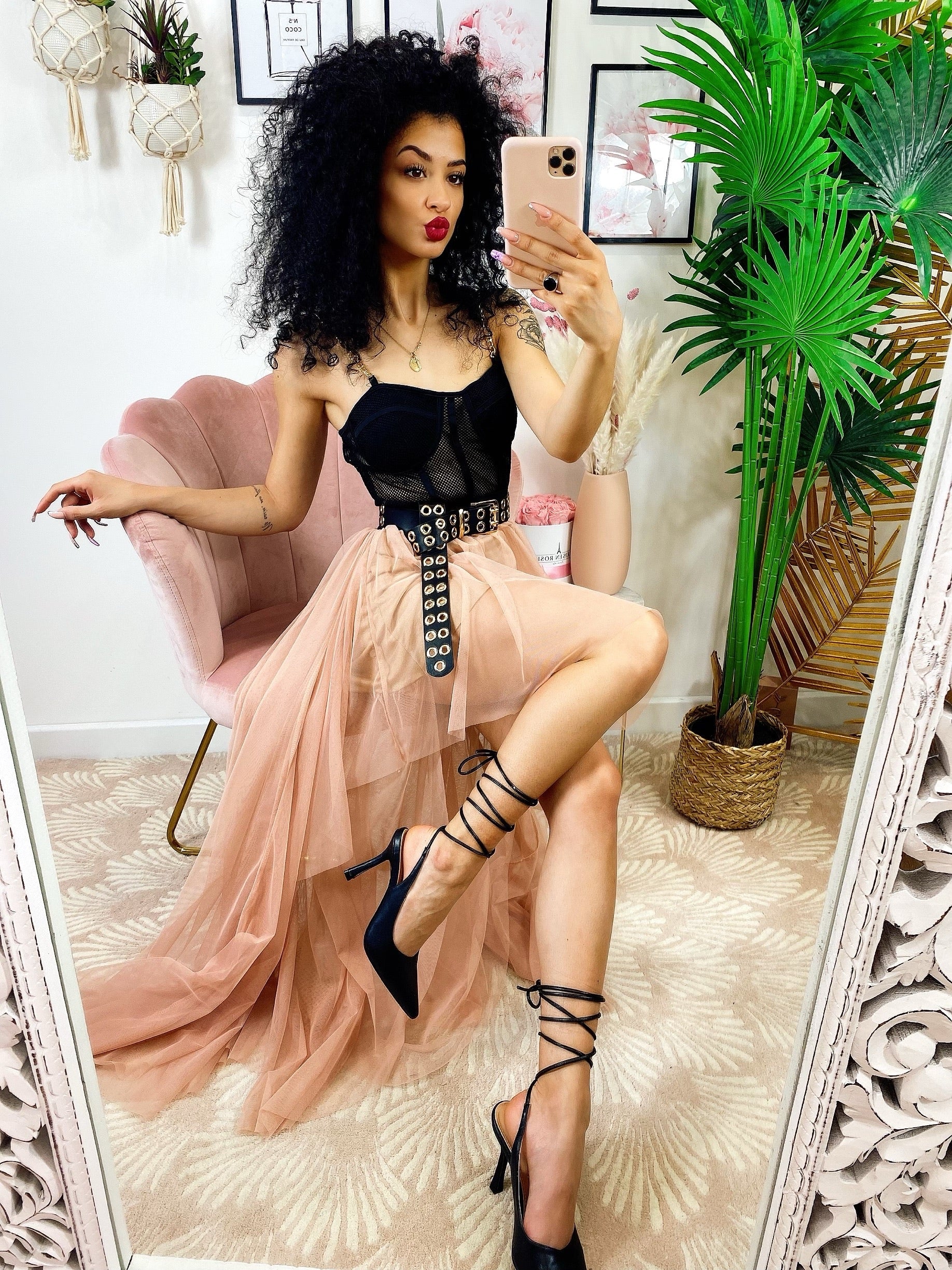 Gonna asimmetrica In tulle