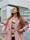 Cappotto over rosa