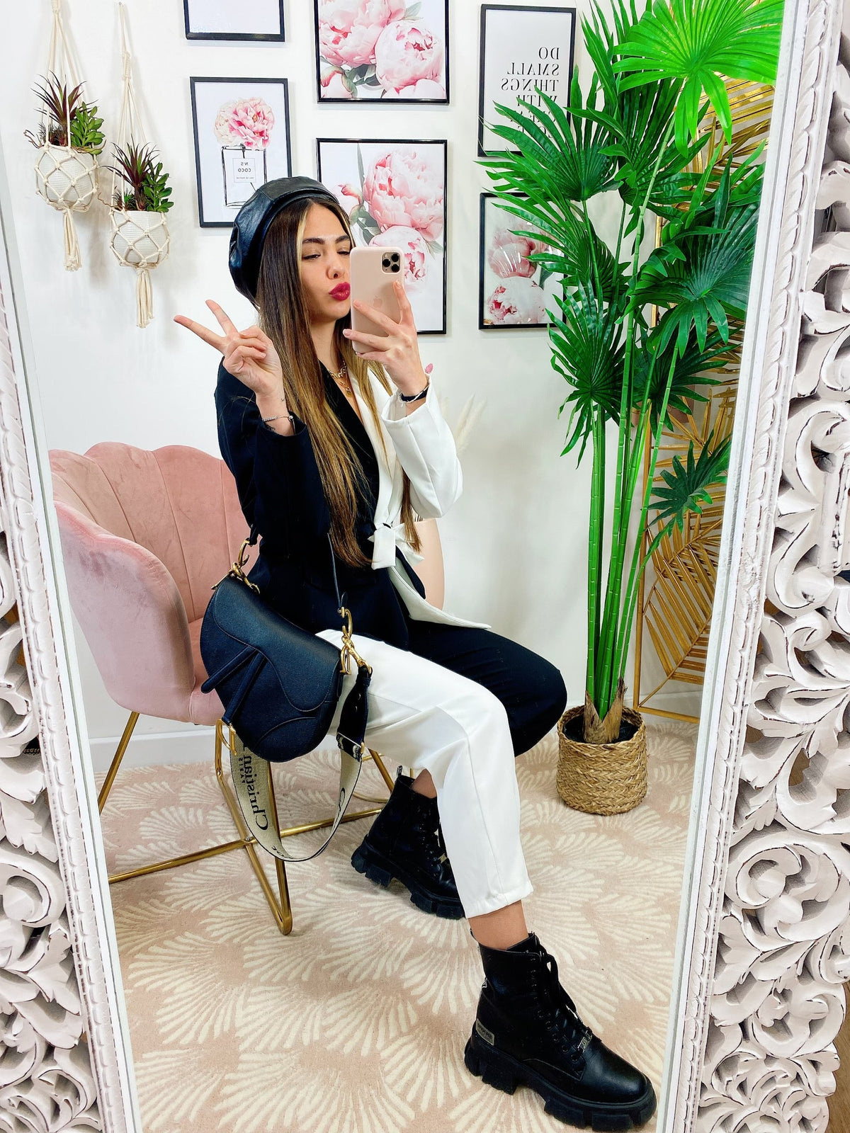 Completo giacca e Pantalone black white