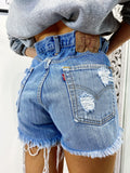 Short Levi’s Vintage bagno medio con strappi