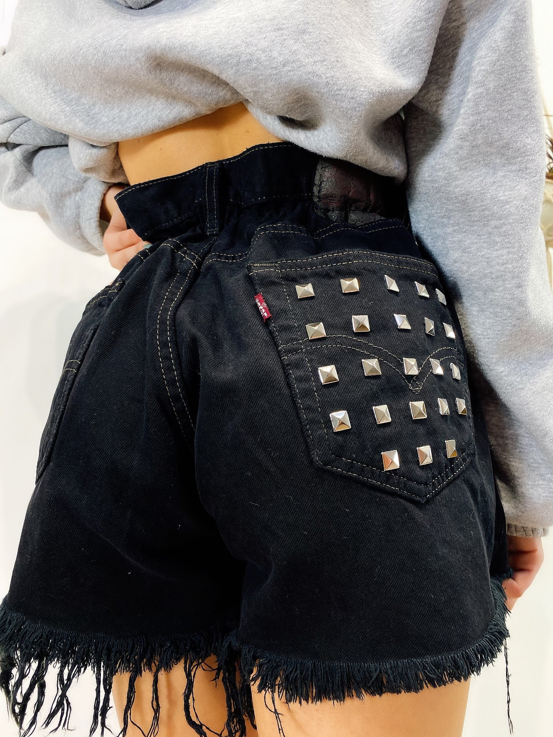 Short Levi’s Vintage con Borchie Nero