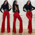 Completo Pantalone e body in paillettes