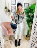 Giacca in tweed Nera