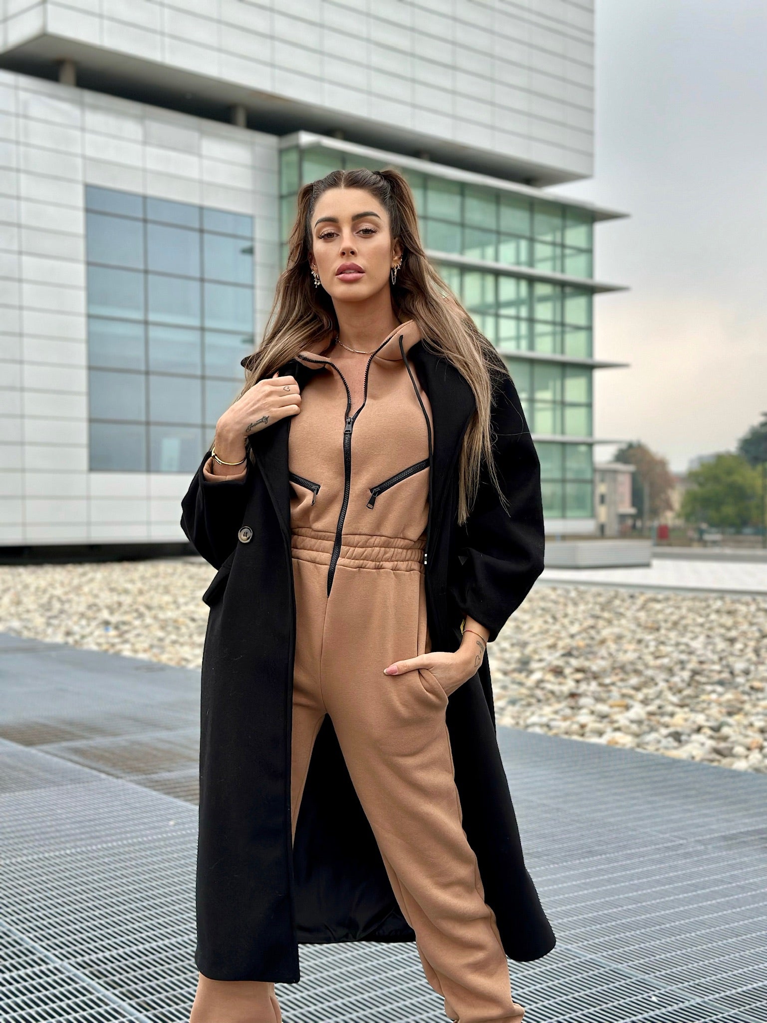 Cappotto over nero
