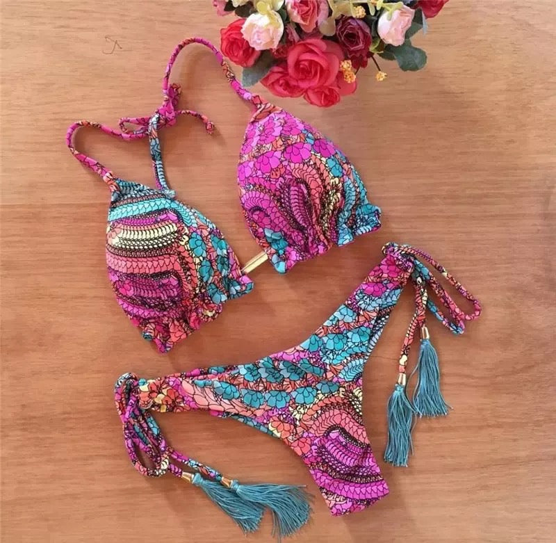 Bikini a triangolo con corda Dragon