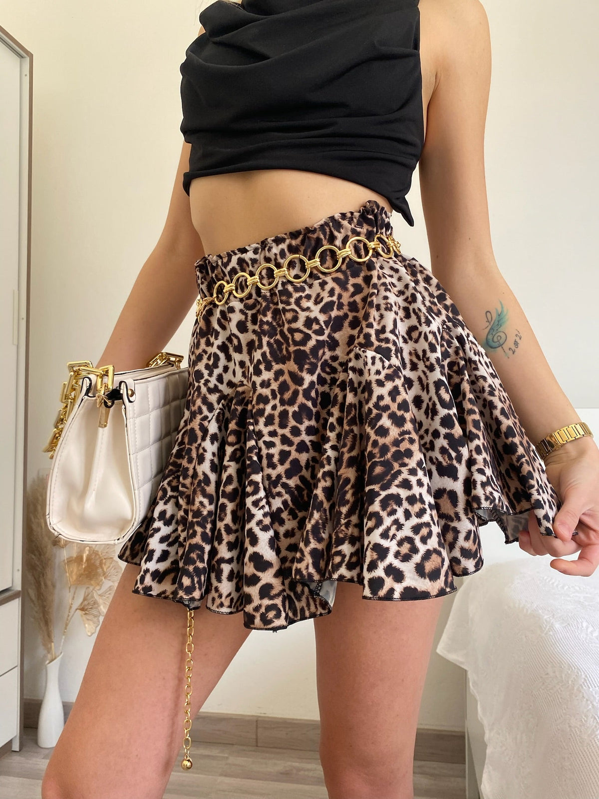 Gonna a ruota animalier