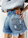 Short Levi’s Vintage bagno medio con borchie