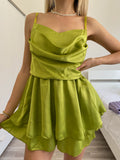 Tutina in raso lime