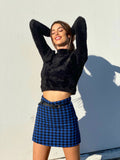 Gonna in tweed blue