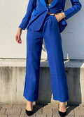 Completo giacca e pantalone blu elettrico
