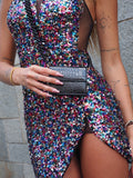 Abito nero con paillettes