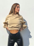 Felpa beige manica ampia