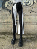 Jeans bianco nero