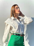 Camicia bianca con manica over