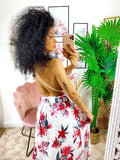 Abito Afrodite con fiori Corallo