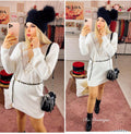 Abito in maglia Reversible bianco